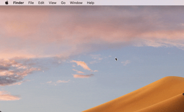 Gif on how to add Airdrop to sidebar