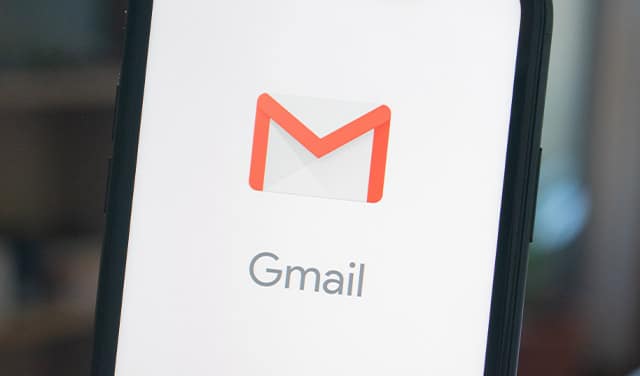 Gmail app on mobile phone