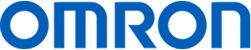 The image shows the OMRON logo, a leader among b2b brands, in bold, blue uppercase letters on a transparent background.